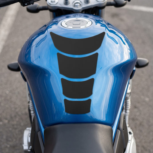 Tankpad Motorrad Tankschutz Segmente 140x220 mm Schwarz Matt + Rakel Set