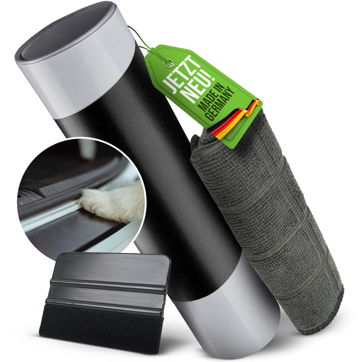 Ladekantenschutz BMW i3 I01 ab 2013 Facelift Schwarz Matt – schützt die Ladekante vor Kratzern durch Hundepfoten