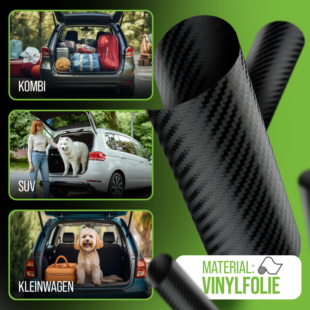 Ladekantenschutz VW T5 Multivan 2010–2015 Facelift Carbon – für Kombi, SUV und Kleinwagen