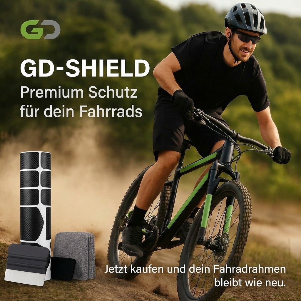 Fahrradrahmen Schutzfolie Set Carbon Folie für MTB, E-Bike & Rennrad Kratzschutz