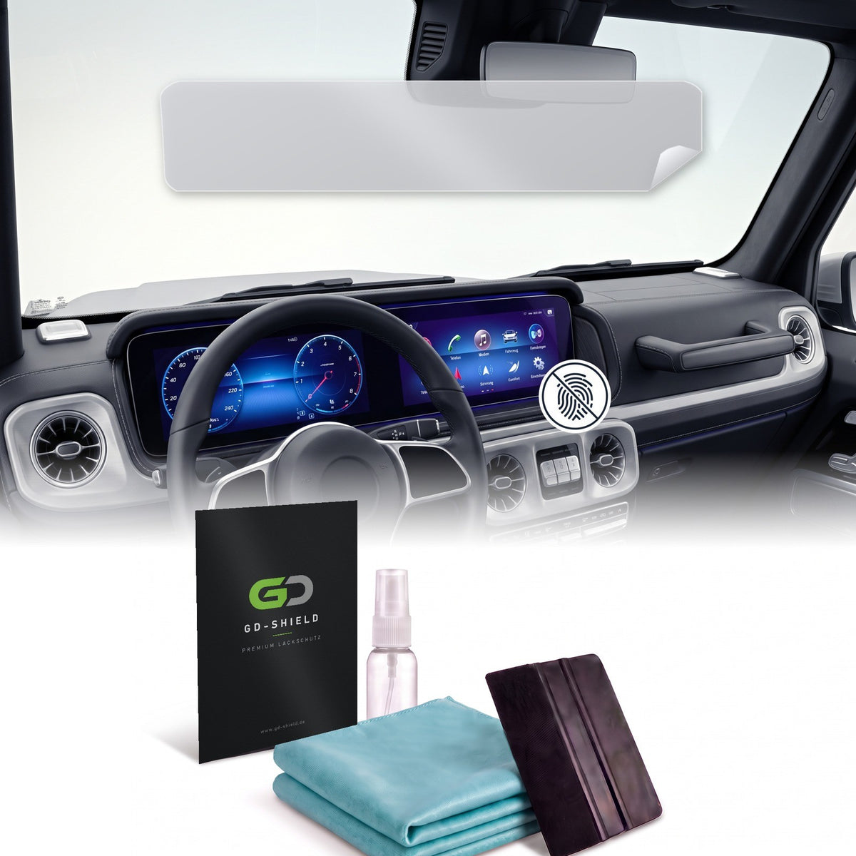 Displayschutzfolie Matt für Mercedes G-Klasse W463 2018-2024 Widescreen 12,3