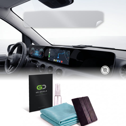 Displayschutzfolie Matt für Mercedes V-Klasse W447 Facelift ab 2024 Widescreen