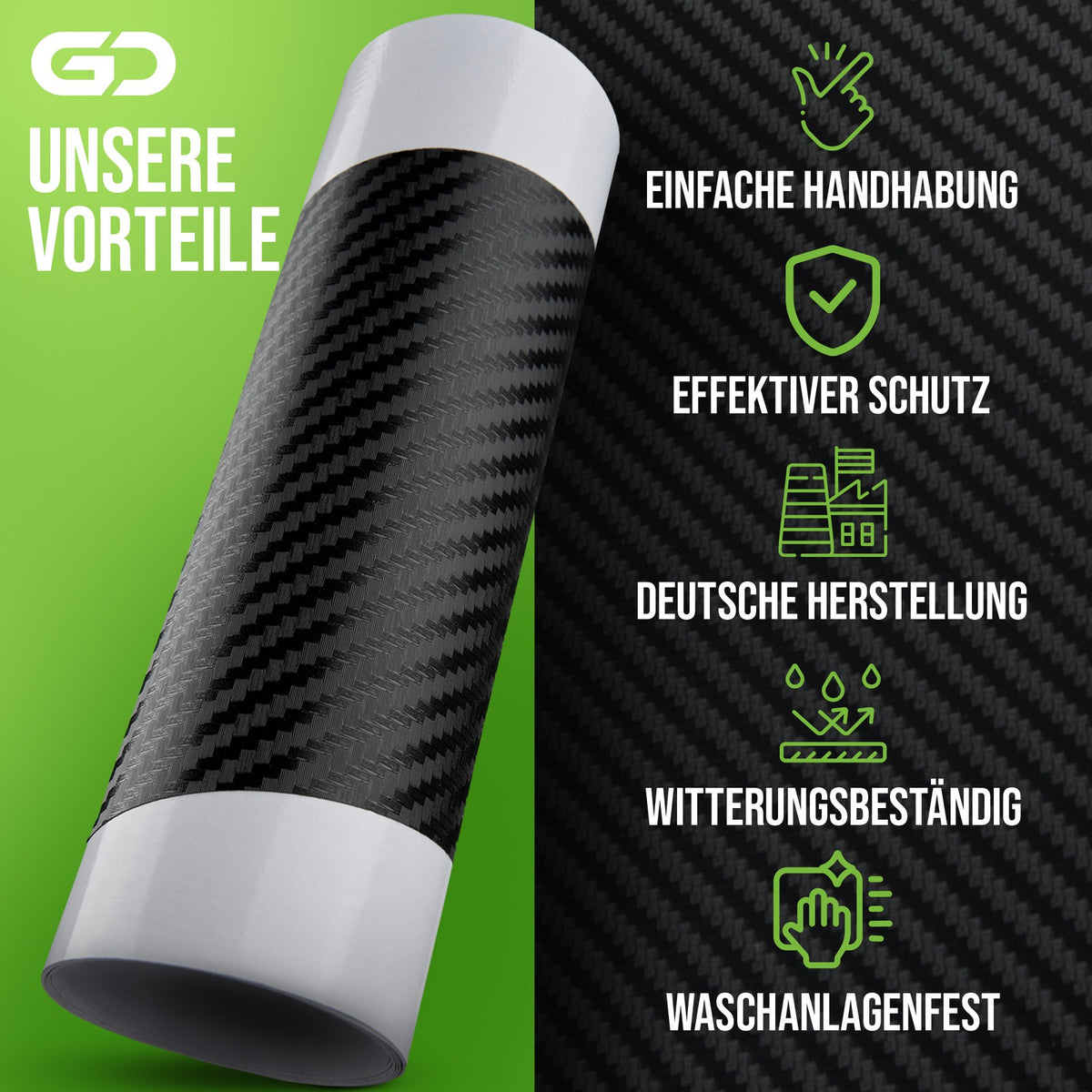 Ladekantenschutz passend für Hyundai Tucson  2015 - 2018 Carbon Lackschutz