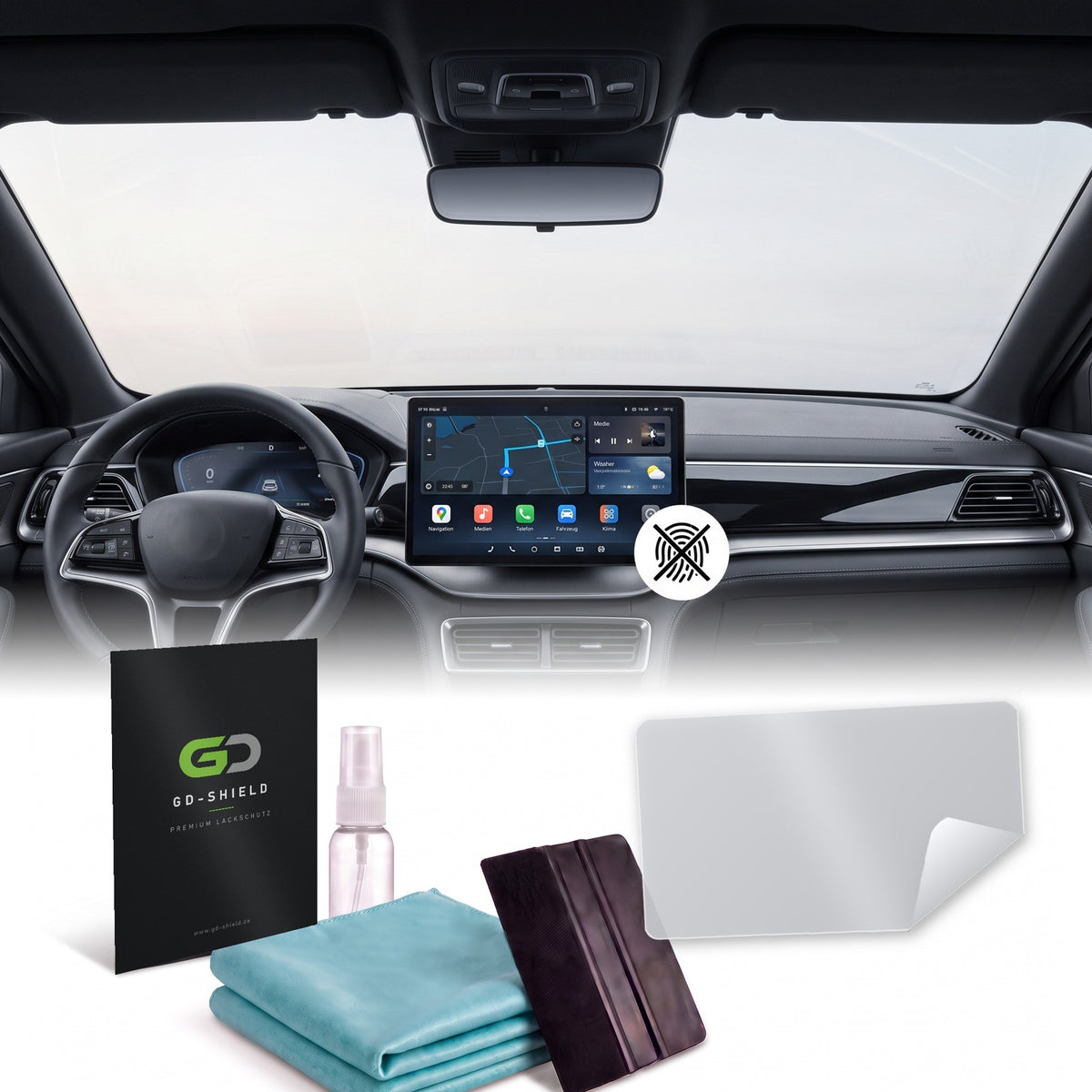 Displayschutzfolie Matt für BYD Seal U ab 2023 15,6 Zoll Navi Anti-Fingerprint