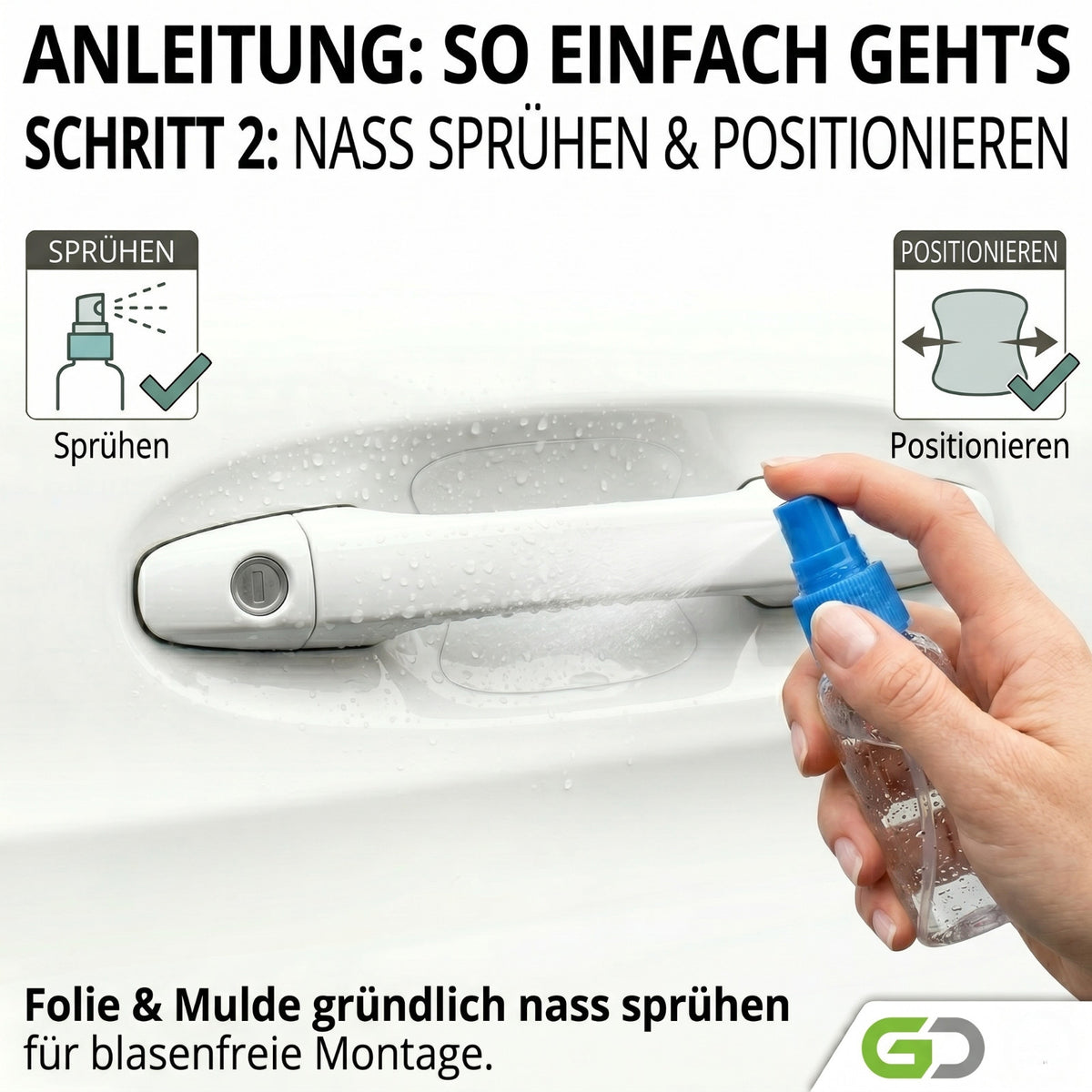 Türgriff Schutzfolie Set passgenau für VW Tiguan 2 2016 - 2024 Griffmulden