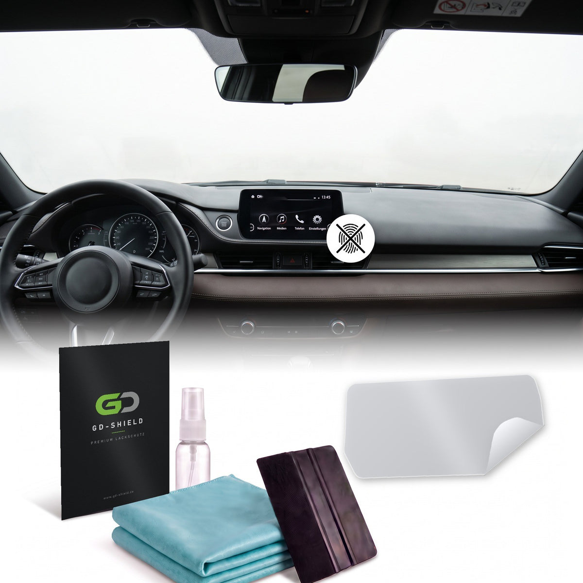 Displayschutzfolie Matt für Mazda6 GJ Facelift 2018-2023 8 Zoll Navi Entspiegelt