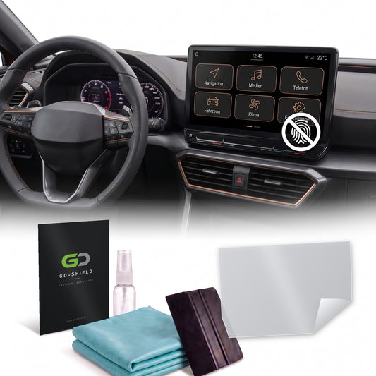 Displayschutzfolie Matt für Cupra Leon KL 2020-2024 kleines Navi Display 8,25