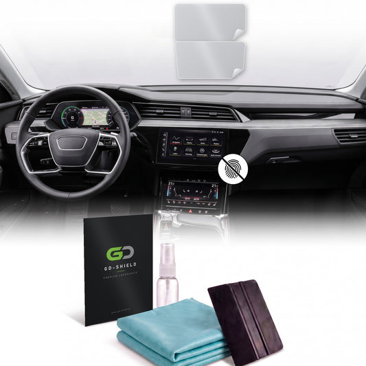 Displayschutzfolie Matt für Audi e-tron Q8 e-tron 2019-2025 MMI + Klima 2-teilig