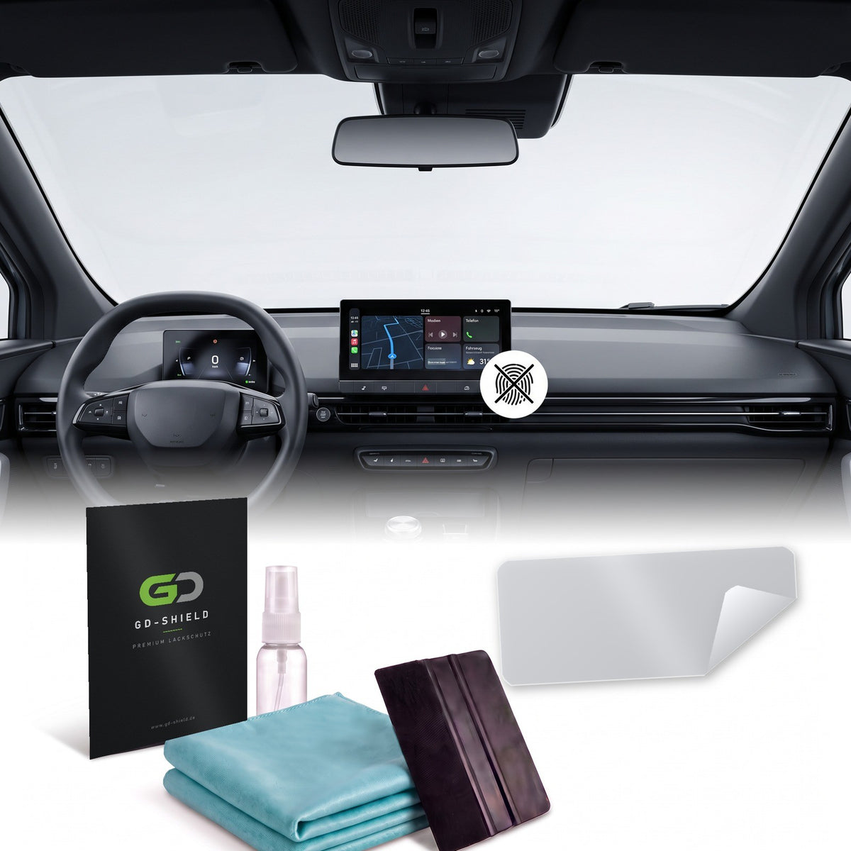 Displayschutzfolie Matt für MG4 Electric 2022-2025 10,25 Zoll Navi Entspiegelt