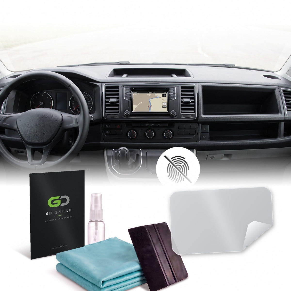 Displayschutzfolie Matt für VW T6 Multivan Transporter 2015-2019 Navi Radio