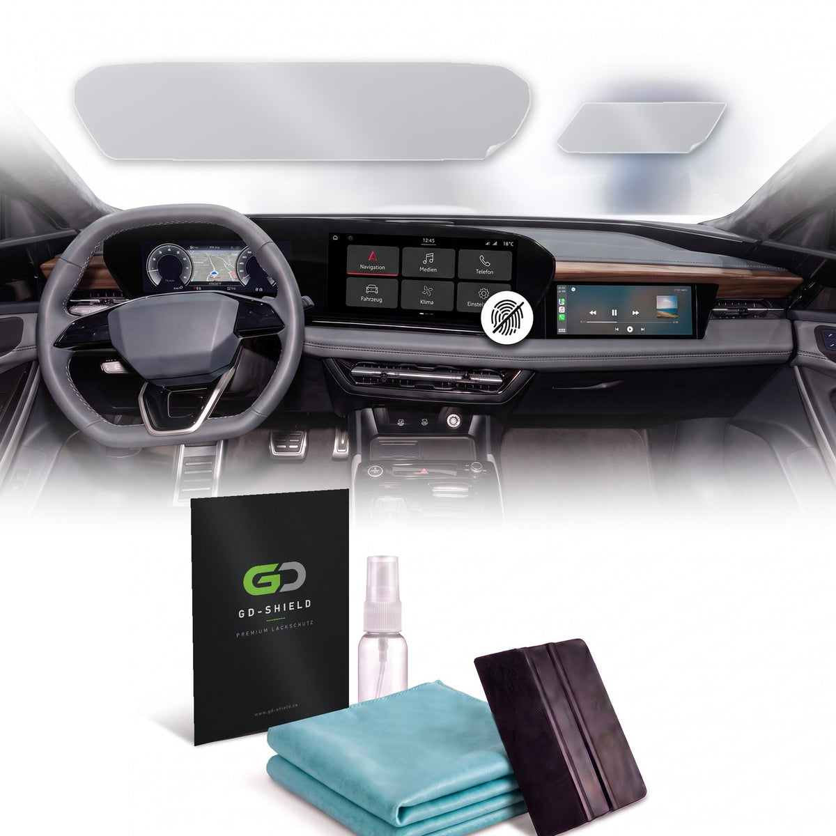 Displayschutzfolie Matt für Audi A6 Avant C9 ab 2025 MMI + Beifahrerdisplay