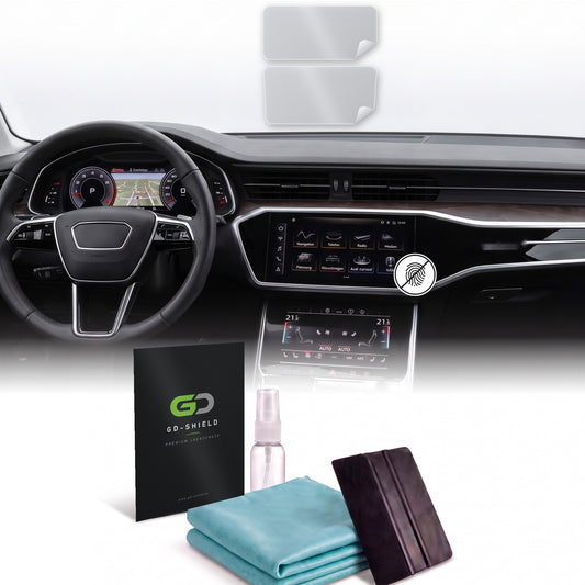 Displayschutzfolie Matt für Audi A6 C8 Avant 2018-2025 MMI + Klima 2-teilig