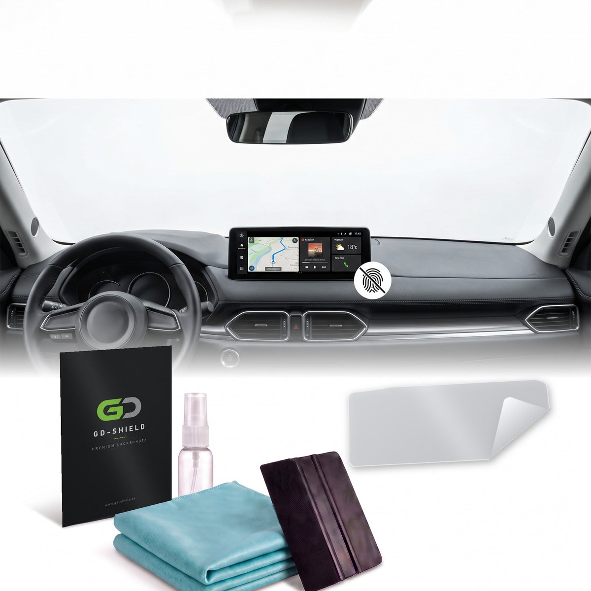 Displayschutzfolie Matt für Mazda CX-5 KF Facelift 2022-2025 10,25 Zoll Navi