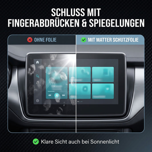 Displayschutzfolie Matt für Audi A6 Avant C9 ab 2025 MMI + Beifahrerdisplay