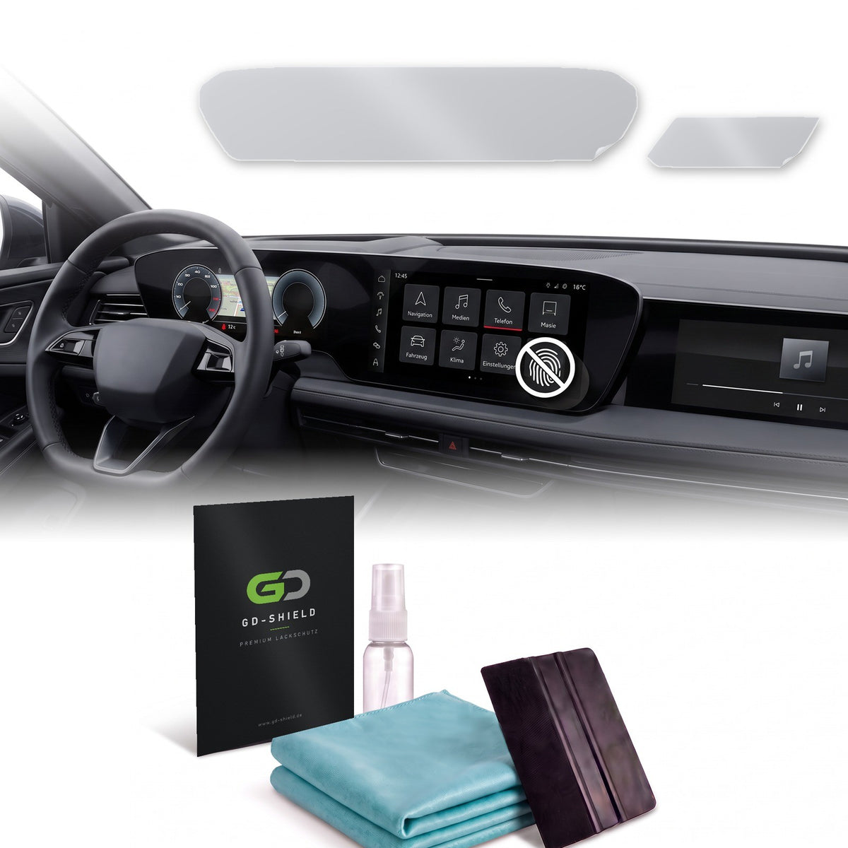 Displayschutzfolie Matt für Audi A6 e-tron Avant ab 2024 MMI + Beifahrerdisplay