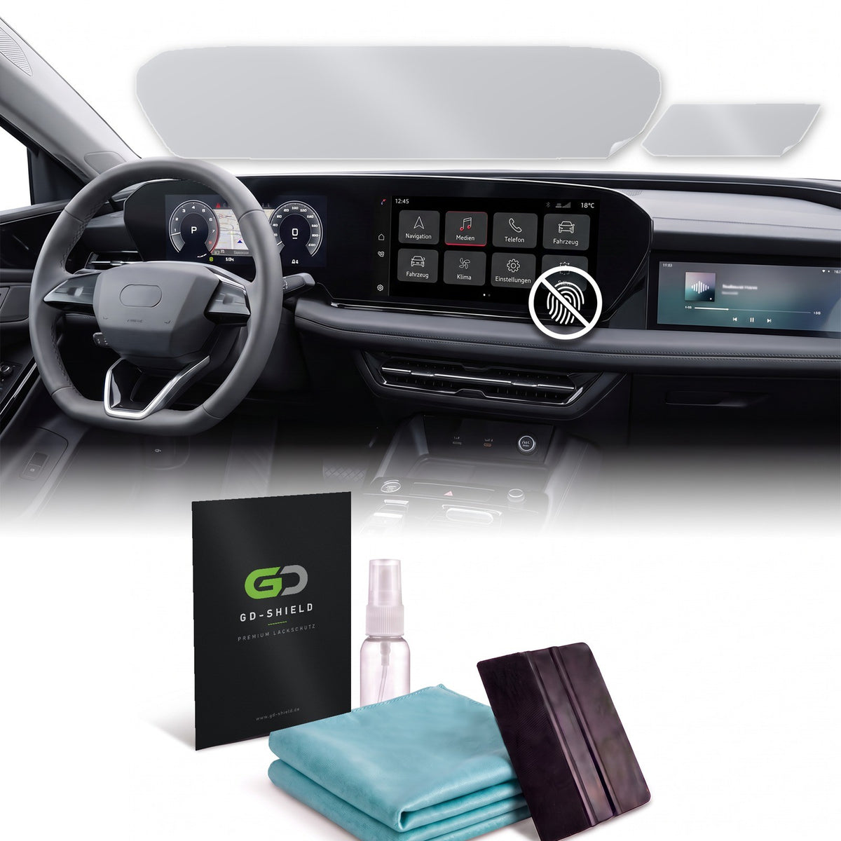 Displayschutzfolie Matt für Audi A5 Avant B10 ab 2024 MMI + Beifahrerdisplay
