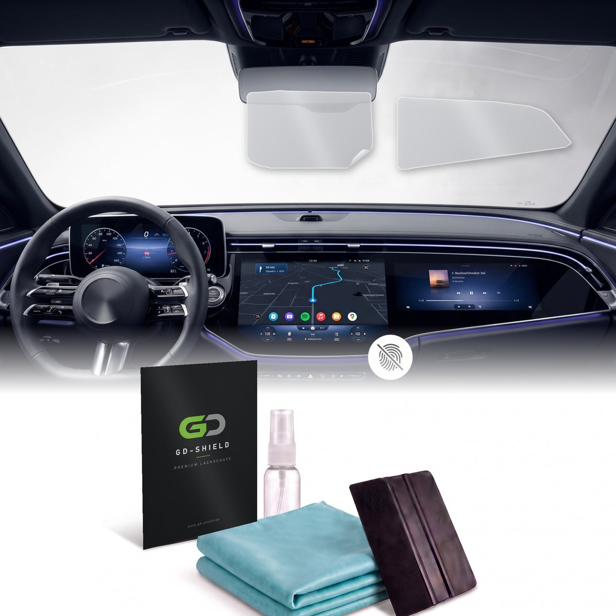 Displayschutzfolie Matt für Mercedes E-Klasse W214 ab 2023 Superscreen 2-teilig