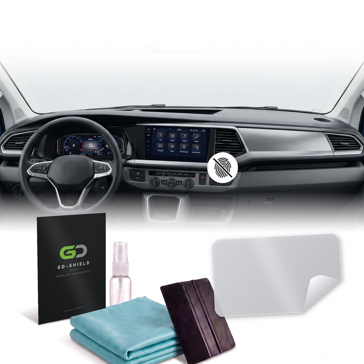 Displayschutzfolie Matt für VW T6.1 Multivan Transporter ab 2019 Navi Display