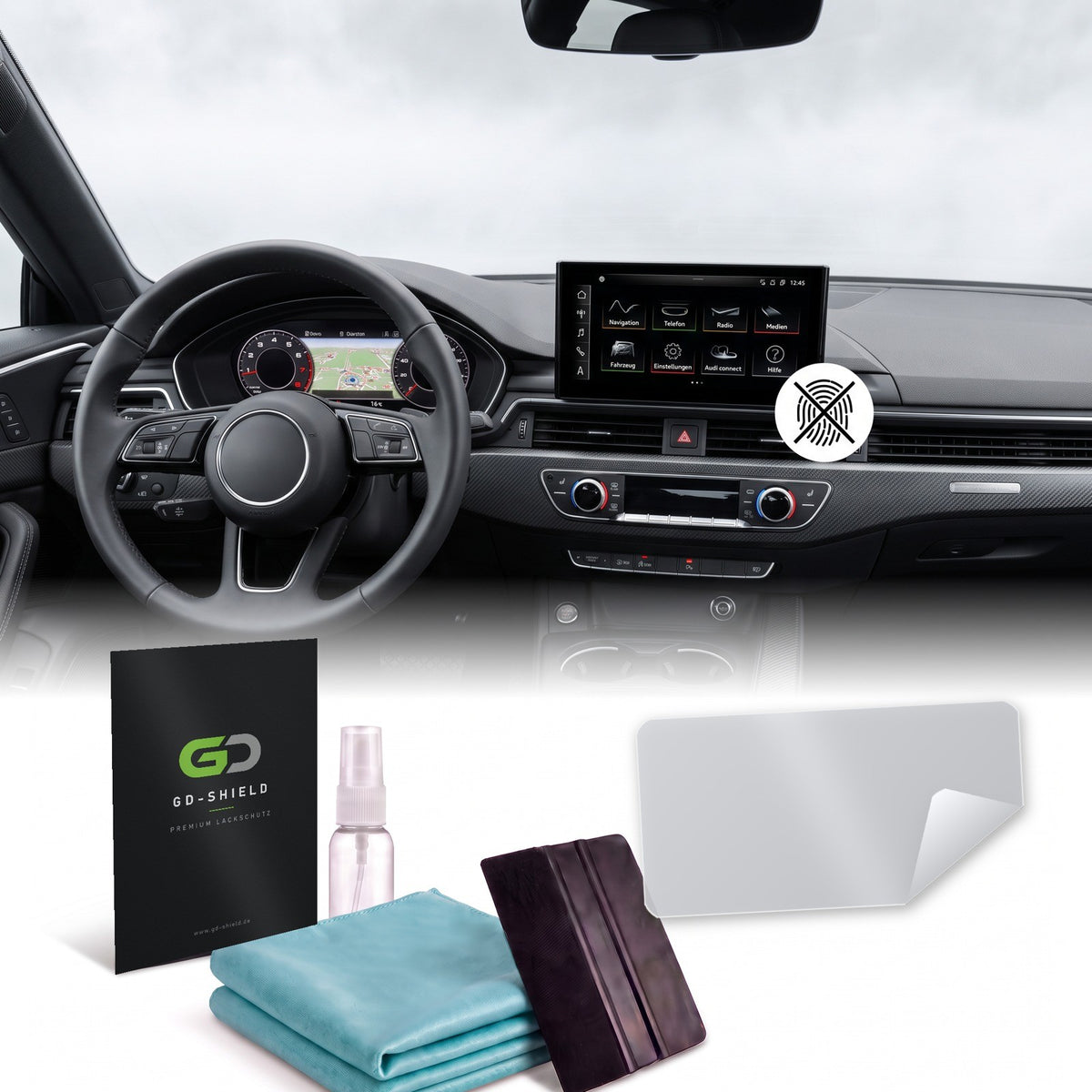 Displayschutzfolie Matt für Audi A5 F5 Facelift 2020-2024 10,1 Zoll MMI Touch