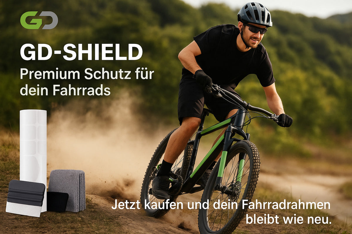Fahrradrahmen Schutzfolie Set Transparent für MTB, E-Bike & Rennrad Kratzschutz