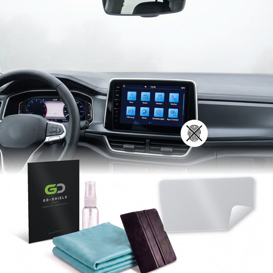 Displayschutzfolie Matt für VW T-Roc Facelift 2022-2025 Navi Display Entspiegelt