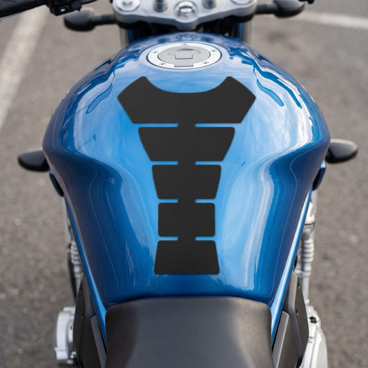 Tankpad Motorrad Tankschutz Stufen 145x220 mm Schwarz Matt + Rakel Set