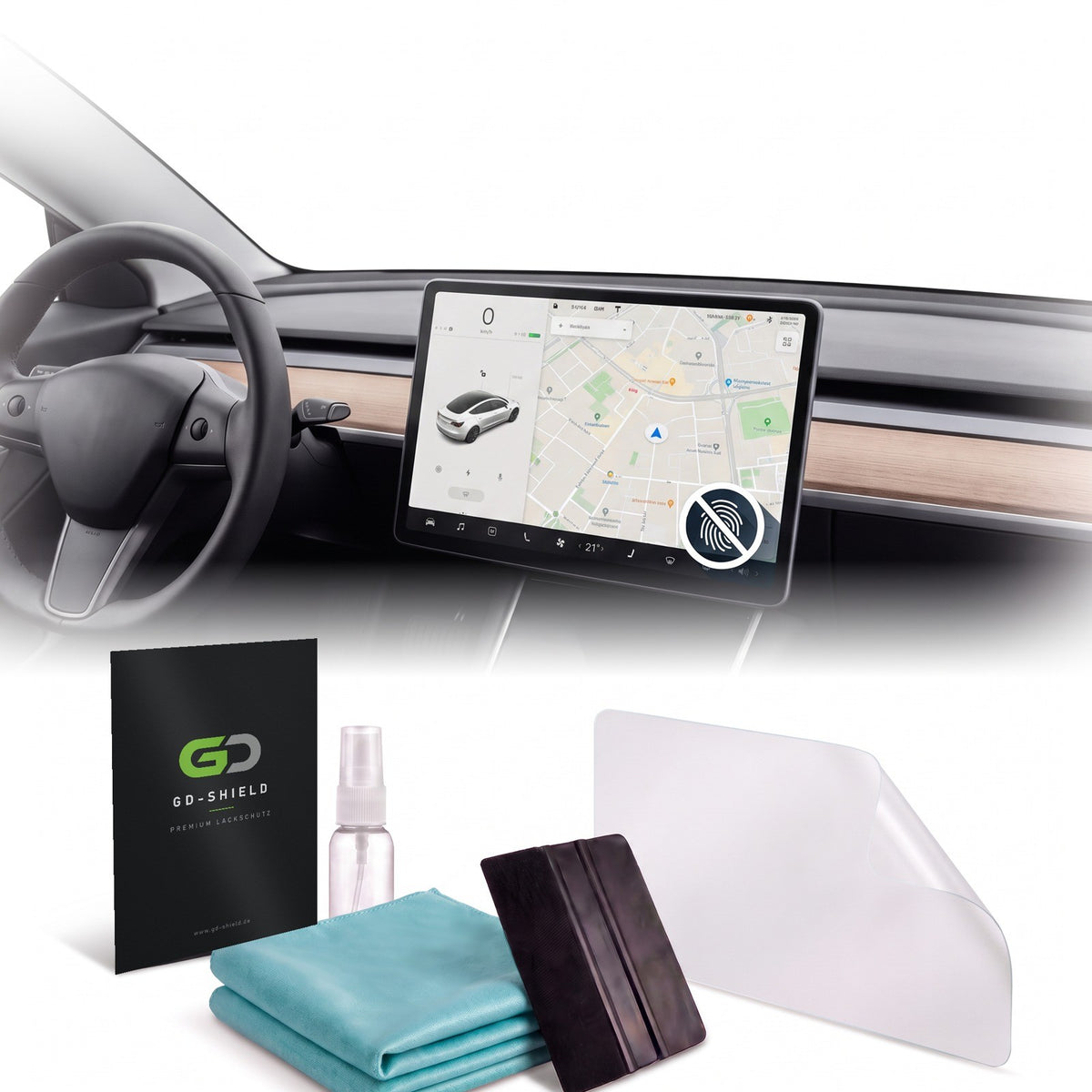 Displayschutzfolie Matt für Tesla Model 3 2017-2023 15 Zoll Display Entspiegelt