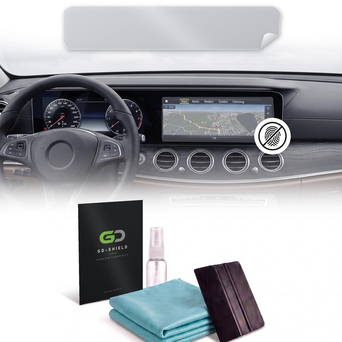 Displayschutzfolie Matt für Mercedes E-Klasse W213 2016-2020 Widescreen 12,3