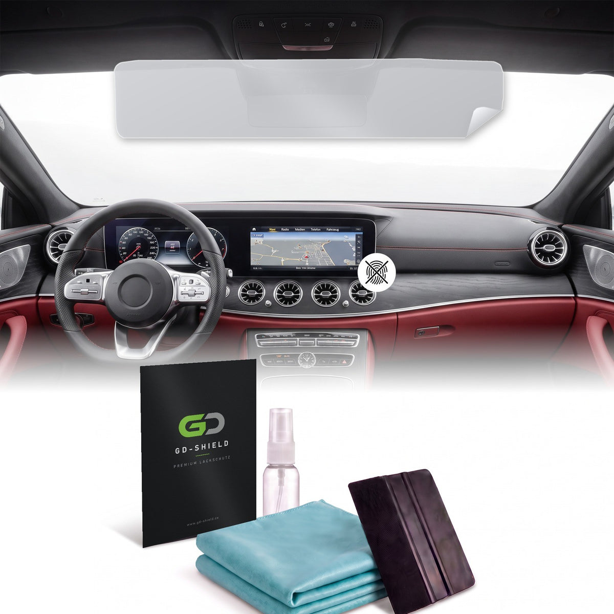 Displayschutzfolie Matt für Mercedes CLS C257 2018-2021 Widescreen 12,3 Zoll