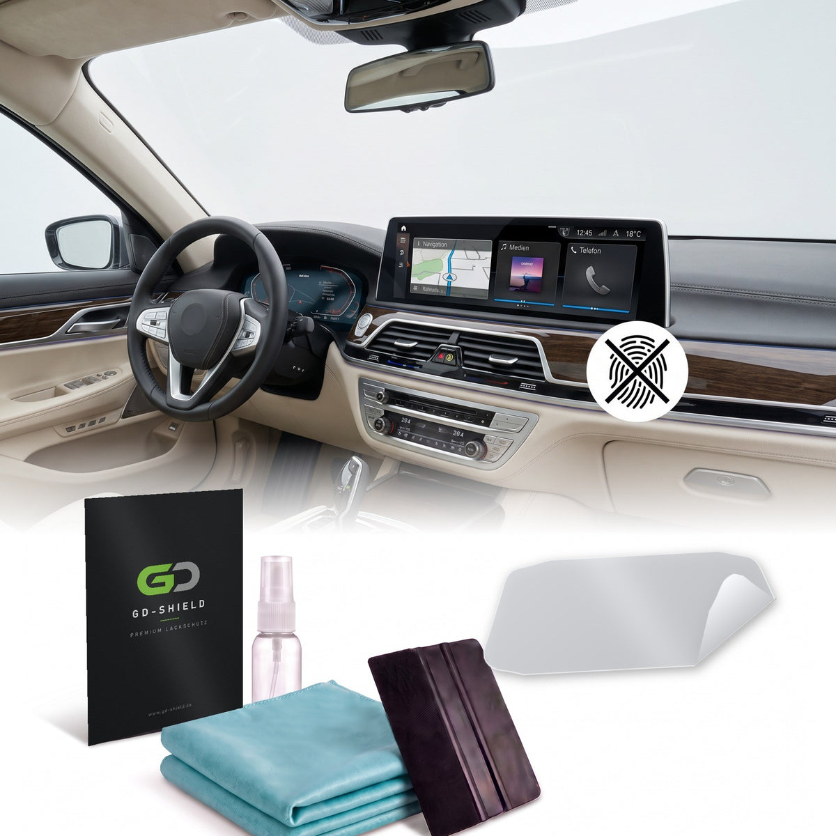 Displayschutzfolie Matt für BMW 7er G11 G12 Facelift 2019-2022 10,25 Zoll