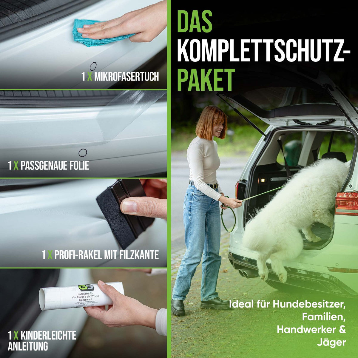 Ladekantenschutz passend für Nissan Qashqai II 2 2013 - 2017 Transparent